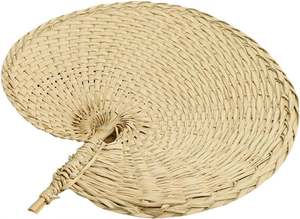 Éventail en bambou de style chinois, sculpté à la main, pour l'été, en feuille de palmier naturelle, écologique, décoration murale, éventails portatifs - Product Image 3