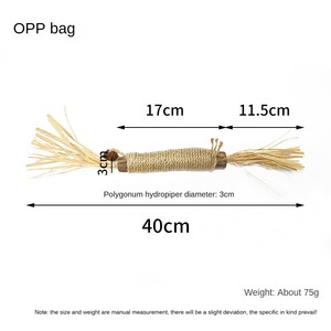Polygonum Multiflorum Raffia Sinensis Gall Fruit <span class=keywords><strong>Catnip</strong></span> <span class=keywords><strong>Cat</strong></span> Teaser Ball Toy con Bite Stick para burlas y ejercicio molar - Product Image 5