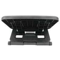 Repose-pieds ergonomique en caoutchouc sous le bureau avec 3 niveaux de hauteur et fonction de massage des pieds
