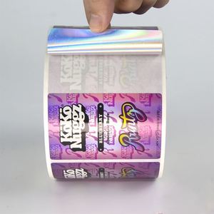 Etiqueta Adhesiva Holográfica de Vinilo Personalizada, Impermeable, para Otros Productos, Embalaje, Etiqueta Privada para Botellas - Product Image 4