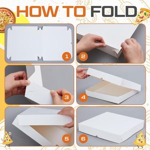 Boîte à pizza en carton imprimée pour livraison, <span class=keywords><strong>10</strong></span>, 12, 14, <span class=keywords><strong>15</strong></span>, 16, 18 pouces, 33 <span class=keywords><strong>cm</strong></span>, 16x12x2, vente en gros, boîte à pizza blanche - Product Image 5