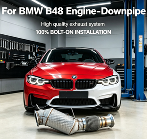 Tuyau d'échappement catalytique en acier inoxydable 304 pour <span class=keywords><strong>BMW</strong></span> <span class=keywords><strong>320i</strong></span> 325i 330i G20 B48 2.0T 2019-2026 Catalyseur à haut débit - Product Image 1