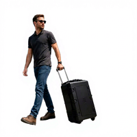 Nouvelle machine de nettoyage laser à fibre pulsée portable 300W 500W avec valise à roulettes pour le nettoyage du bois, des pneus, des moules et des moules à chaussures