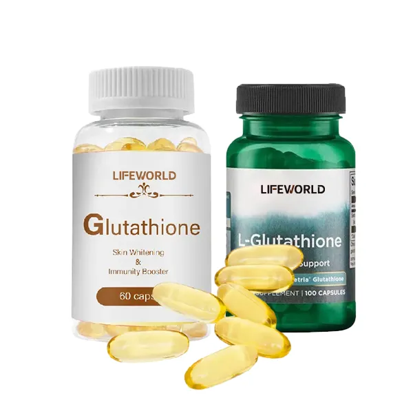 Lifeworld vẻ đẹp làm trắng Viên nang vitamin E làm trắng da thuốc Glutathione bổ sung viên nang