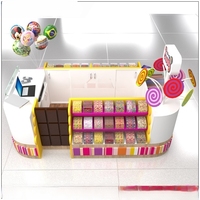 Meistverkauftes Holz-Acryl-Box Süßigkeiten-Kiosk Displayregal Design