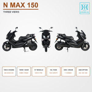 Scooter à essence sport 150cc, refroidissement par air, moteur 10 kW, double amortisseur arrière, frein à disque avant, poignée arrière, fournisseur en gros - Product Image 4