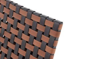 AJUNION 3 pezzi Set di mobili <span class=keywords><strong>da</strong></span> giardino in Rattan tessuto poltrona struttura in metallo <span class=keywords><strong>da</strong></span> esterno <span class=keywords><strong>balcone</strong></span> mobili con <span class=keywords><strong>tavolino</strong></span> - Product Image 4