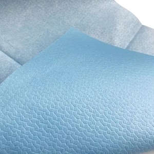 White Blue Color Non-<strong>woven</strong> Polyester Wipes Cleanroom Sheet <strong>Wiper</strong> Folding Design Disposable Wiping - Product Image 3
