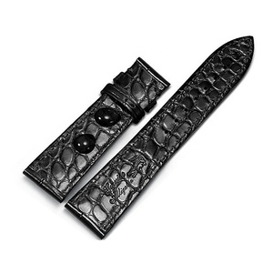 Bracelet de montre de luxe en alligator véritable double face 12 <span class=keywords><strong>14</strong></span> 16 18 19 20 21 22 24 mm bracelet de montre en cuir de crocodile - Product Image 4