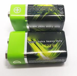 Batterie 9V 250mAh 6F22 au carbone-zinc pour jouets et outils électriques, avec gaine en PVC de bonne qualité - Product Image 1