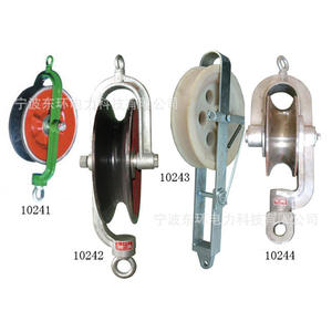 Chariots de levage 1T-4T (4 tonnes) à roues en nylon, câbles en acier recouverts de caoutchouc, poulies pour fils de terre, pressage de câbles – Vente directe usine - Product Image 1