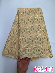 Nouveau tissu en dentelle suisse de haute qualité pour vêtements, tissu en dentelle africaine 100% coton, tissu en dentelle suisse pour l'Autriche - Product Image 5