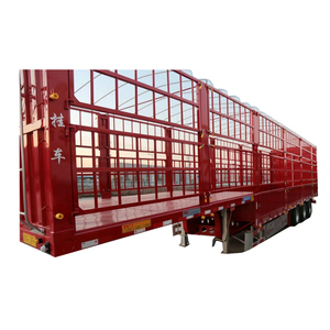 3 Axles Pig Transport Horse Carriage Supplier Fence China Other Trailers Semi Trailer FUWA Brand QLG9411CCY -/24000 8.24ton 12