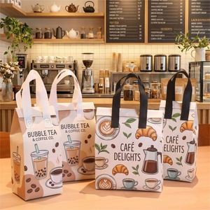 Sac isotherme réutilisable en aluminium rayé avec logo personnalisé, imperméable, pour aliments, boissons froides et déjeuner – Vente en gros - Product Image 5