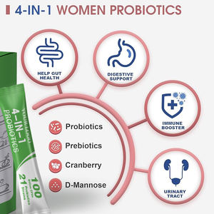 OEM ODM özel etiket kadın probiyotik toz d-mannoz ve kızılcık ile üriner sistem ve sindirim sağlık takviyesi için - Product Image 3