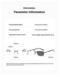 Gafas de Presbicia sin Montura, Gafas Anti Luz Azul, <span class=keywords><strong>Multifocales</strong></span>, con Cambio de Color, Anti Luz Azul - Product Image 6