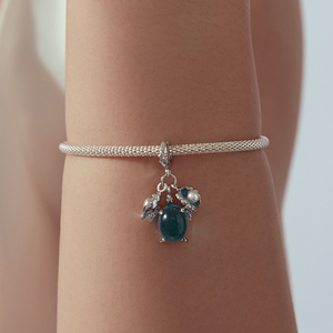 Colgante de Tortuga Plateado con Concha de Resina Azul y Perla de Imitación, Joyería de Aleación, Regalo Unisex con Forma de Animal - Product Image 6