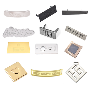 가방 하드웨어 맞춤형 미니 금속 로고 백 태그 장식 소형 사이즈 가방 의류용 금속 플레이트 태그 - Product Image 5