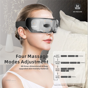 दिखाई संगीत एक्यूपंक्चर में सुधार नींद नेत्र देखभाल गर्मी थरथानेवाला बिजली के एयर दबाव नेत्र मालिश डिवाइस माइग्रेन राहत मुखौटा - Product Image 3