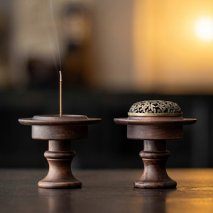 New Style Wooden Wood Pattern Bakhoor Wedding Religious Aromatic Fragrance Durable Wood Incense <b>Burner</b> Stick Holder - Product Image 1