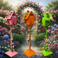 Boîte aux lettres décorative vintage en fer forgé, boîte à suggestions pour la maison, le jardin, la cour, la décoration de la maternelle
