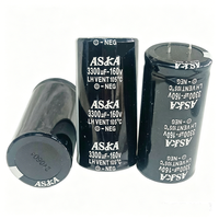 Condensateurs électrolytiques en aluminium 160V 3300UF pour le filtrage de puissance amplifiée audio, les circuits d'éclairage PLC