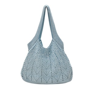 Nouveau sac fourre-tout en tricot ajouré 2026 pour femme, sac à bandoulière tricoté à la main pour l'été, grande capacité, sac à main - Product Image 2