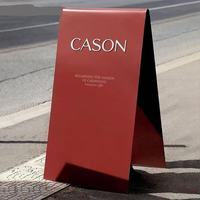 Présentoir publicitaire vertical moderne double face YONGYUAN en aluminium avec impression UV pour panneau KT sur pied