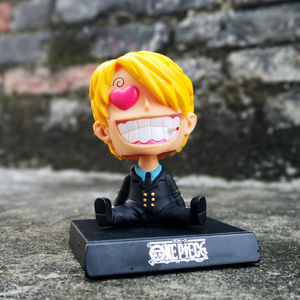 Statuetta 3D di <span class=keywords><strong>One</strong></span> <span class=keywords><strong>Piece</strong></span> con Testa Oscillante, Modellino in PVC di Luffy, Roronoa Tony, Chopper, Ornamento per Interni Auto, Giocattolo - Product Image 5