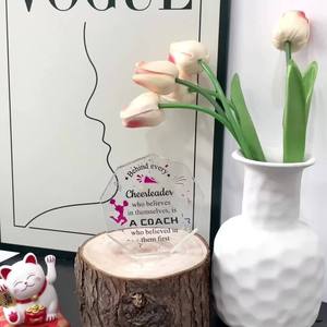 Diytree Marque Femmes Acrylique Logo Plaque Cheerleading <span class=keywords><strong>Coach</strong></span> Merci Cadeau Géométrique Ornements <span class=keywords><strong>De</strong></span> Bureau - Product Image 6