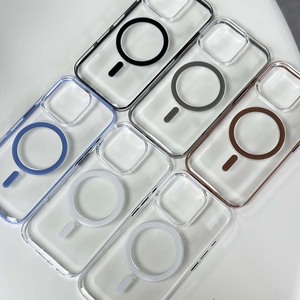 Coque pour iPhone 16 17, coque magnétique transparente en PC avec TPU, protection antichoc pour iPhone 17 Pro Max - Product Image 2