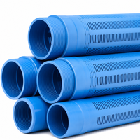 Tuyau filtrant professionnel en PVC à fentes pour applications d'irrigation agricole et de forage géothermique