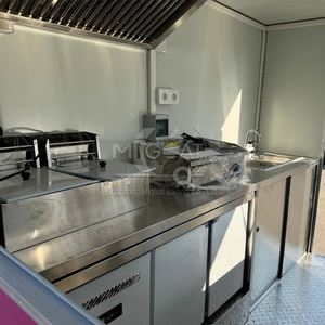 Remorque alimentaire compacte et durable en fibre de verre rose, résistante à la rouille, pour la vente ambulante de bonbons et de chips - Product Image 3