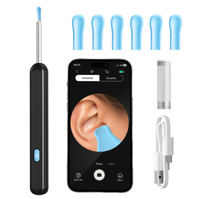 B6 5MP 4.4mm IOS Android Smart Visual Ear Wax Remover WIFI Endoscope Earpick