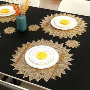 Modern PVC Placemat Decoration Western <strong>Table</strong> Mat Anti-hot Non-slip <strong>Table</strong> <strong>Coaster</strong> Combination Set Decoration Hotel Place Mat - Product Image 1