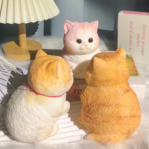 ของเล่นแมวนุ่มนิ่มน่ารักตลกๆ ของเล่นบีบ TPR รูปสัตว์ ของเล่นฝึกสมาธิ สำหรับเป็นของขวัญ บรรเทาความเครียด ตกแต่งบ้าน - Product Image 4