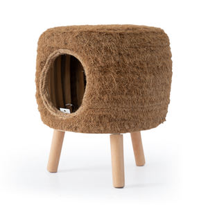 Groothandel op maat gemaakte rotan geweven hondenbed binnen en buiten, natuurlijk rotan hondenbed - Product Image 4