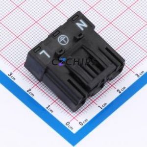 770-813/011-000 Plug-in Terminal Block Connector ( Pitch: 10mm )( Color: Black )( Number of Rows: 1 )( Rated Current: 25A ) - Product Image 1