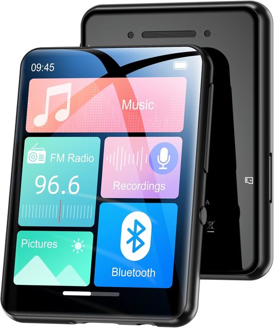 Luxury Business Gifts Mp3 Mp4 Music Player Metal 2.5" Full Touch Screen Built-in Speaker FM Radio for 5.0 E-Book Reading