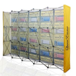 Custom Portable 8ft 10ft Aluminum Alloy Pop-up Fabric Display <b>Stand</b> Scalable Advertising <b>Backdrop</b> Background Foldable Design - Product Image 3