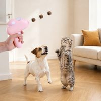 Lanceur de friandises lyophilisées interactif pour chats et chiens (style sport en plastique ABS)