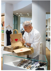 Custom Printed Biodegradable Kraft Gift Shopping <b>Bag</b> White Brown Paper with Your Own Logo for Promotion in Supermarket - Product Image 3