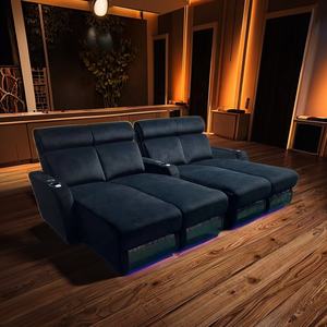 أريكة مسرح منزلي حديثة وفاخرة أريكة كرسي كهربائي مع منافذ USB - Product Image 1