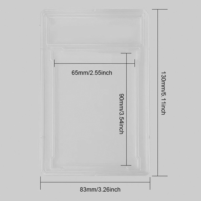 psa graded card slab dimensions SELF-CLOSING CLEAR PSA-style 64-90mm (Standard Size Card) - **No ultrasonic welding necessary** these PSA graded card sleeves simplify the storage and display of valuable cards PSA Card Case Dimensions Explained: