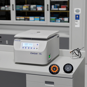 Factory Price Low Speed Laboratory <strong>Centrifuge</strong> with Angle Rotor for Clinical Use Benchtop Centrigugal Lab Equipment - Product Image 1