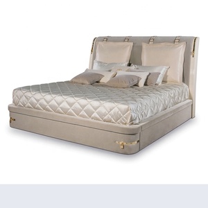 Lit MEIJIA Super-king <span class=keywords><strong>double</strong></span> rond réglable Queen Smart capitonné king size gris banane Dabble - Product Image 3
