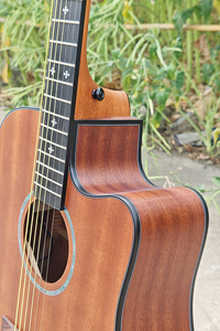 <span class=keywords><strong>Guitare</strong></span> électro-acoustique Aiersi en contreplaqué et acajou massif de 41 pouces, personnalisable, cordes en <span class=keywords><strong>acier</strong></span>, fabriquée en Chine - Product Image 3