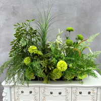 Chemin de table en fleurs artificielles bohèmes multicolores, style forêt, en soie, fait main, durable, pour décoration de mariage, toile de fond ou fenêtre