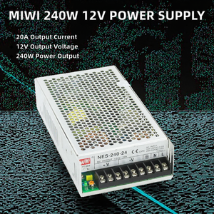 NES-240-12 <span class=keywords><strong>MiWi</strong></span>, китайский производитель, 230vac 220vac до 12В DC, один блок питания 20 Ампер 240 Вт - Product Image 3