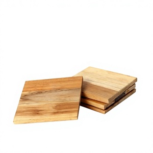 Premium Wooden Coaster Set for Coffee Tea Cups <b>Glasses</b> and Dining Table Protection - Product Image 3